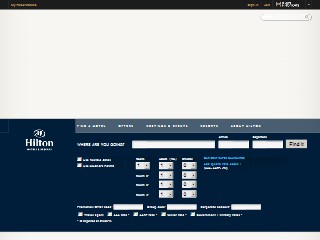 Web site www.hilton.com, Hilton Garden Inn